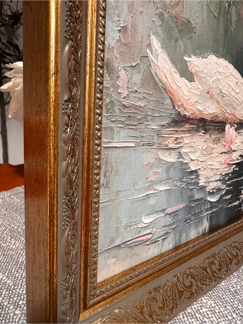 15x15” Swan lake art - Picture 13 of 16